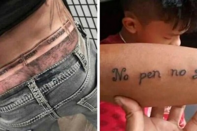 Te tatuaże są tak tragiczne, że nie da się zrozumieć, czym kierowali się posiadacze