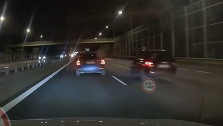 Leciał 200 km/h na S8. Opublikował nagranie, jak osobówka zajeżdża mu drogę