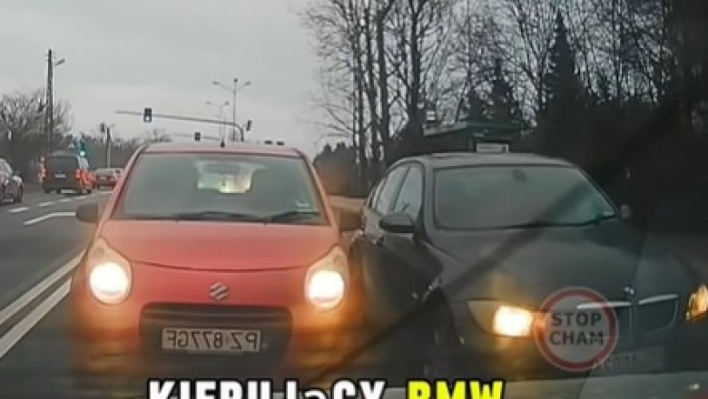 Tego kierowcę BMW mocno poniosło. Czy za to nie powinien mieć odebranych uprawnień?