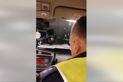 Nagrał policyjną kontrolę. Twierdził, że nie prowadził i wydmuchał 1,6 promila. Internauci podzieleni