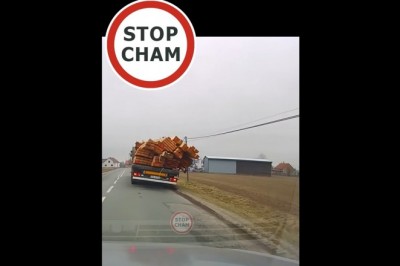 "Oszukać przeznaczenie" na DW 494. Mistrz transportu i załadunku w akcji