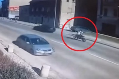 Nagranie z pościgu za 21-letnim kierowcą motocykla w Wałbrzychu. Policja wydała oświadczenie.