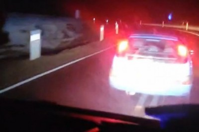 Policyjny pościg pod Szczytnem. Kierowca pod wpływem, z dożywotnim zakazem i używkami w plecaku