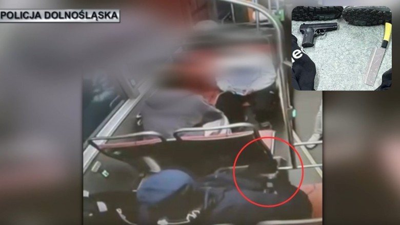 Groził pasażerowi przedmiotem przypominającym broń, bo ten rozmawiał z kolegą. Wszystko zarejestrował monitoring