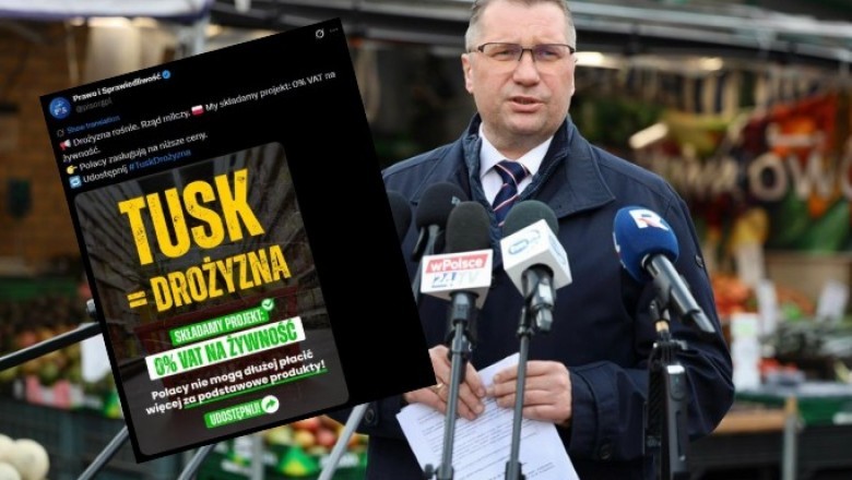 VAT na żywność 0%? PiS przedstawiło projekt ustawy obniżający VAT