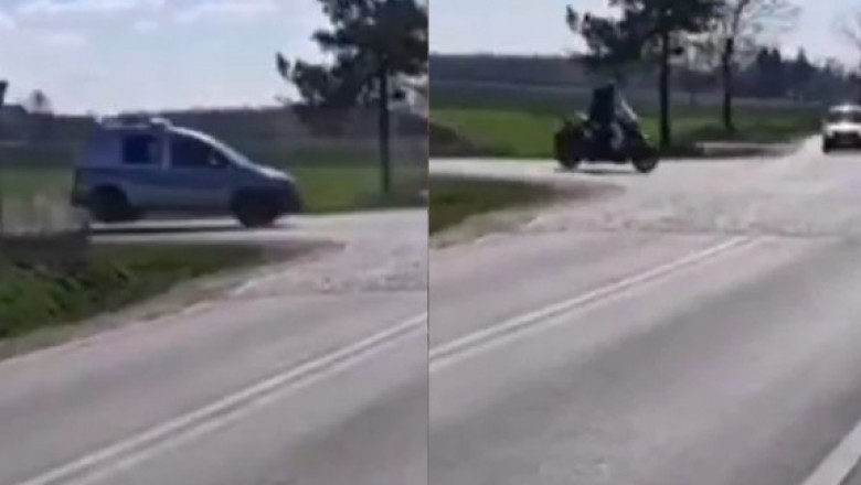 Nastolatek urządził epicki pościg z policją przez wioskę. Sąsiedzi kibicowali