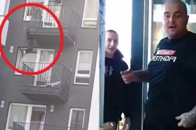 Wspiął się po balkonach do mieszkania Łatwoganga i Bedeosa podczas streama. Jest nagranie